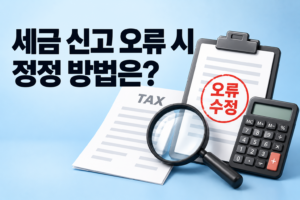 세무서가 계산한 세금에 오류가 있다면? 경정청구·수정신고·기한후신고의 차이 썸네일