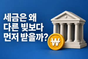 세금은 왜 다른 빚보다 먼저 받을 수 있을까? 국세우선권의 원칙과 예외 이해하기